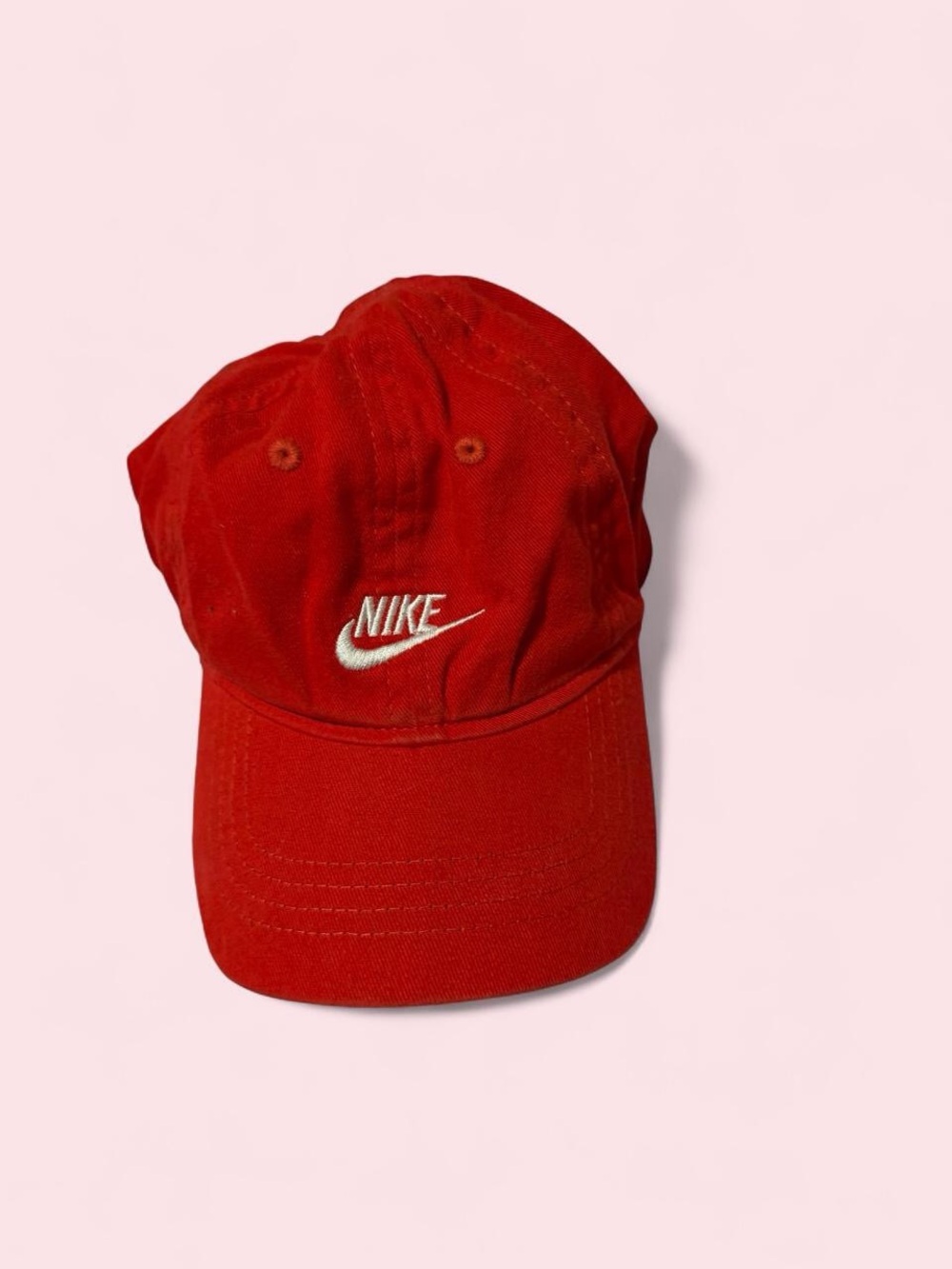 Nike Infant Red Embroidered Swoosh Cap
